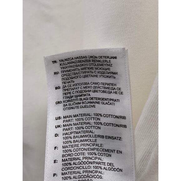 ADIDAS Men's White-Black California Short Sleeve Crewneck T-Shirt SZ M - Picture 10 of 10